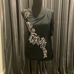 NWT Karen Millen One Shoulder T-Shirt